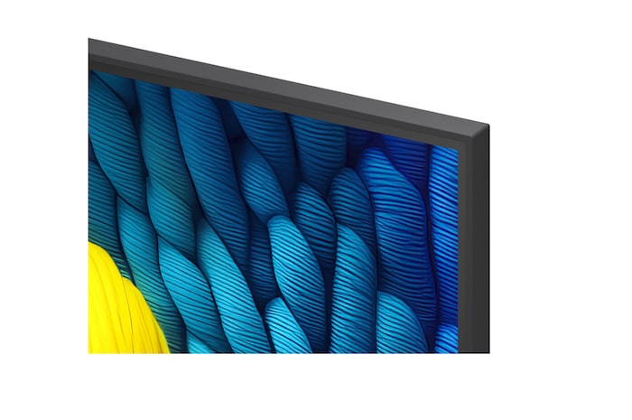 Vista lateral esquerda da LG NanoCell NANO80 TV.