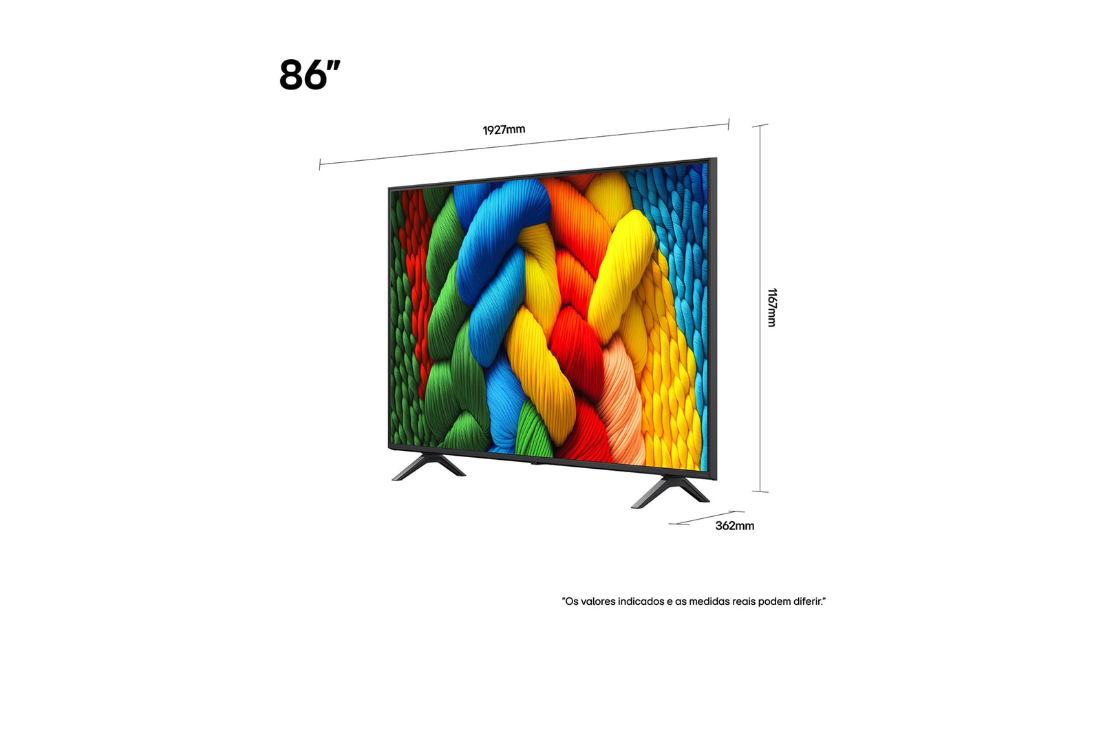 Comparação antes e depois de como o LG 4K Super Upscaling melhora a qualidade da imagem. Dois painéis mostrando a mesma imagem de um pássaro colorido pousado em um galho em uma floresta; o painel da direita está desbotado. O título fala sobre como o 4K Super Upscaling melhora a resolução, o brilho e a nitidez. 
