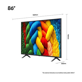 Comparação antes e depois de como o LG 4K Super Upscaling melhora a qualidade da imagem. Dois painéis mostrando a mesma imagem de um pássaro colorido pousado em um galho em uma floresta; o painel da direita está desbotado. O título fala sobre como o 4K Super Upscaling melhora a resolução, o brilho e a nitidez. 