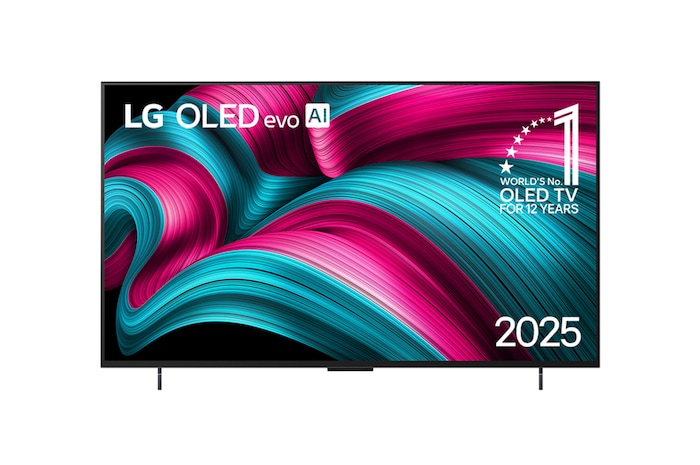 Rear view of LG OLED evo AI C5E 4K Smart TV.