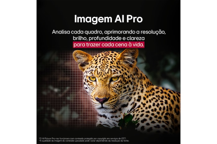 Close-up of an LG OLED TV screen showing how AI Search works. A small chat window is open showing how the user asked for what sports games are available. AI search responded via chat and by showing thumbnails of available content. There is also a prompt to ask Microsoft Copilot.