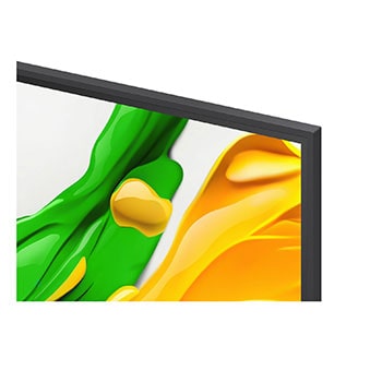 Vista lateral esquerda da LG QNED evo QNED85 TV 