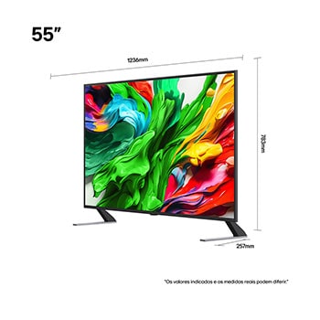 Flor holográfica 3D em vários tons e matizes diferentes em um fundo preto. A definição e os detalhes da flor mostram a capacidade da QNED MiniLED de produzir imagens com cores, brilho e contraste excepcionais. O título descreve como a tecnologia MiniLED melhora a clareza e oferece um contraste excepcional.