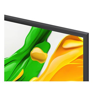 Vista lateral esquerda da LG QNED evo QNED85 TV 
