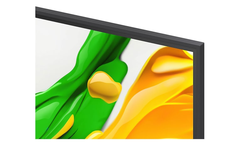 Vista lateral esquerda da LG QNED evo QNED85 TV