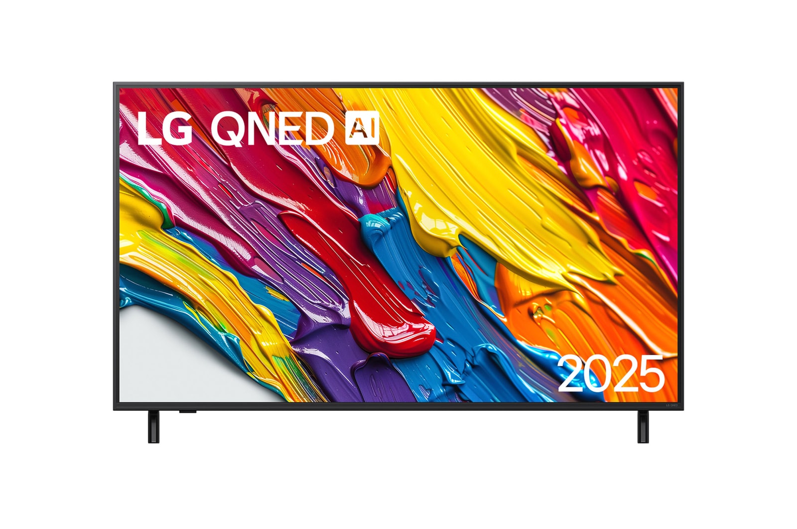 Vista traseira da LG QNED82 TV