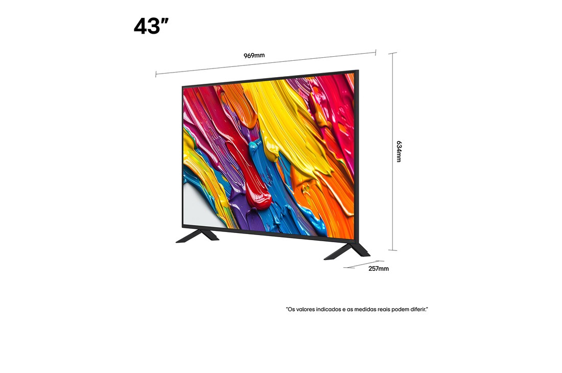 Comparação antes e depois de como o LG 4K Super Upscaling melhora a qualidade da imagem. Dois painéis mostrando a mesma imagem de um pássaro colorido pousado em um galho em uma floresta; o painel da direita está desbotado. O título fala sobre como o 4K Super Upscaling melhora a resolução, o brilho e a nitidez. 