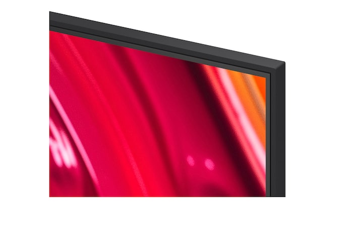 Vista lateral esquerda da LG QNED82 TV 