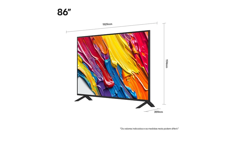 Comparação antes e depois de como o LG 4K Super Upscaling melhora a qualidade da imagem. Dois painéis mostrando a mesma imagem de um pássaro colorido pousado em um galho em uma floresta; o painel da direita está desbotado. O título fala sobre como o 4K Super Upscaling melhora a resolução, o brilho e a nitidez. 