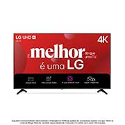 Vista frontal da Smart TV LG UHD AI 4K UA75 de 43 polegadas 2025 43UA7500PSA