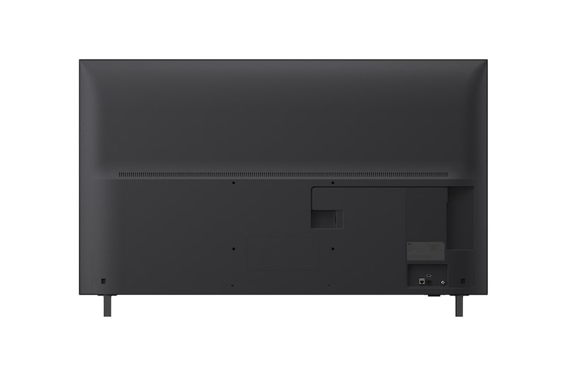 Vista traseira da LG UHD UA75 TV.