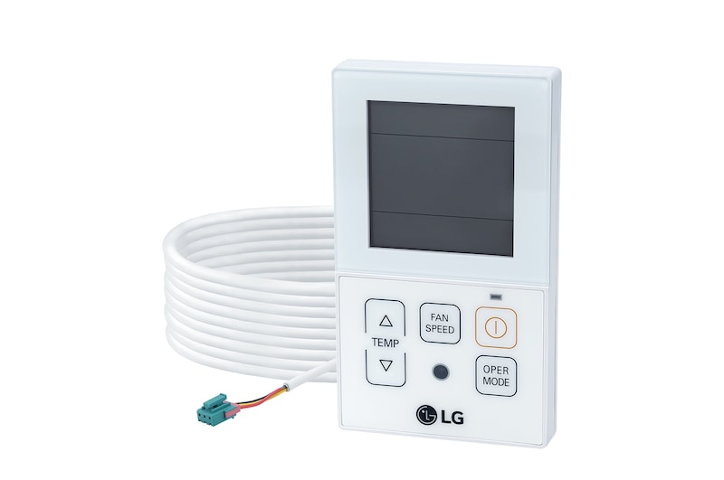 Vista frontal de Controle remoto de parede Ar-Condicionado LG AKB72955815 AKB72955815