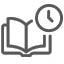 Icons of document and dumbbell.