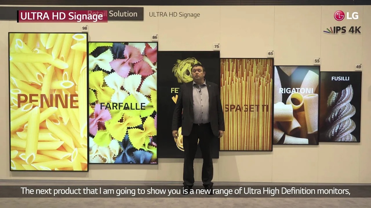 [ISE2016]LG Booth_Retail Solution_Window Facing Display & UHD Signage