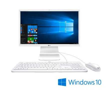 Vista frontal de Computador LG All in One 22V240-L.BJ55P1 21,5&#34; Intel Pentium 4GB 500GB Windows 10 22V240-L.BJ55P1