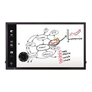 Vista frontal de Monitor Profissional Interactive Digital Board LG, 55&#34;, 450 cd/m², Full HD, Multi Touch, web OS 55TC3D