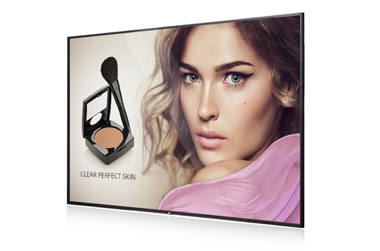 Vista frontal de Monitor Profissional Ultra HD 4K Digital Signage LG, 65&#34;, 500 cd/m², 24/7, webOS 65UH5C