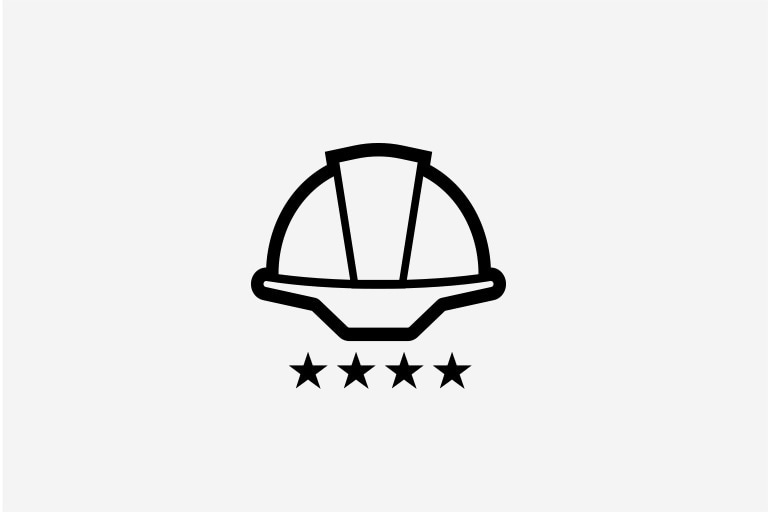 Imagem do ícone de capacete, indicando o serviço profissional.