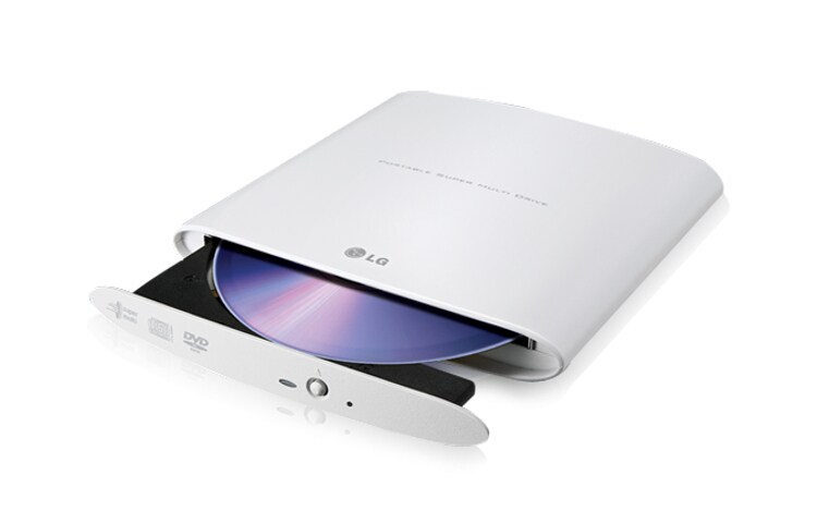 LG Drive externo portátil slim, gravador e leitor de DVD e CD, GP08NU6W
