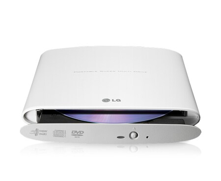 LG Drive externo portátil slim, gravador e leitor de DVD e CD, GP08NU6W