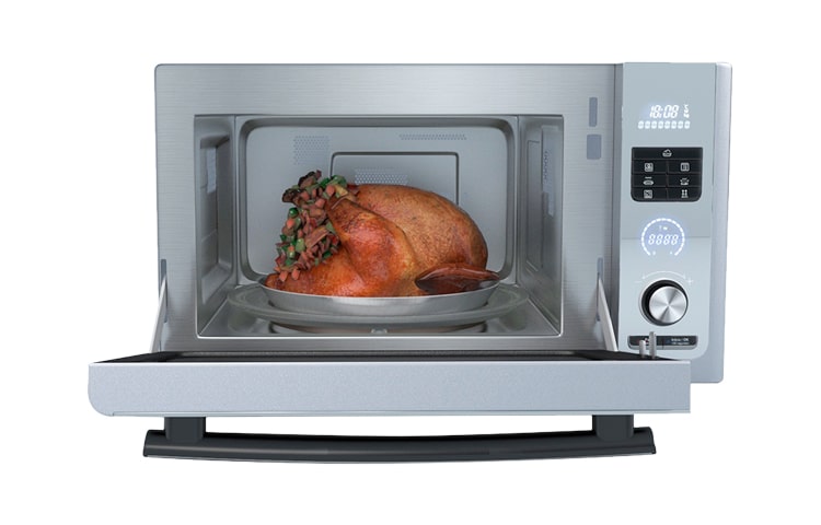 LG Forno Multifuncional, 32L, acabamento Prata / Espelhado, aquecimento através de filamento de carvão, MJ3281BP(A)