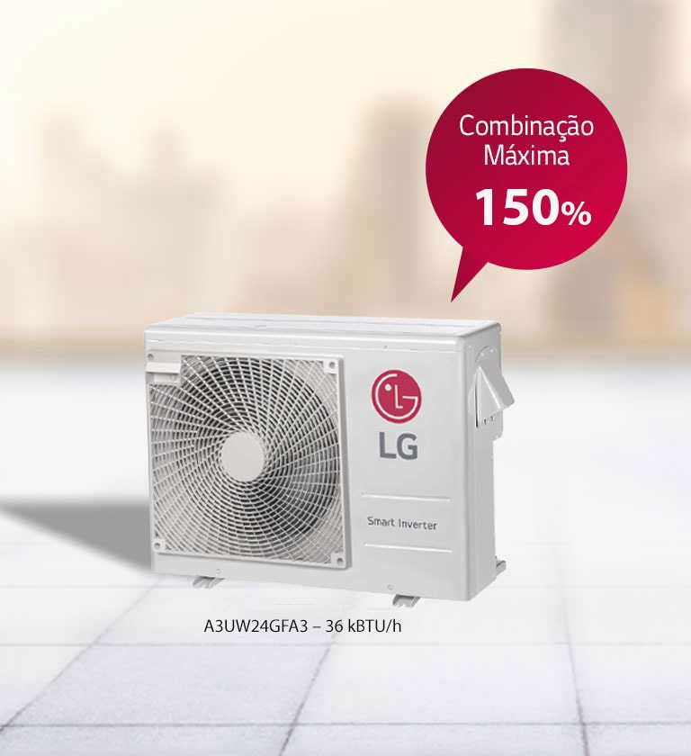 Combinação de capacidade de unidades internas