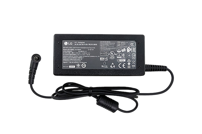 LG Fonte de alimentação externa para TV (19 V, 2,53 A, cabo de alimentação não incluído, preto), EAY64569201