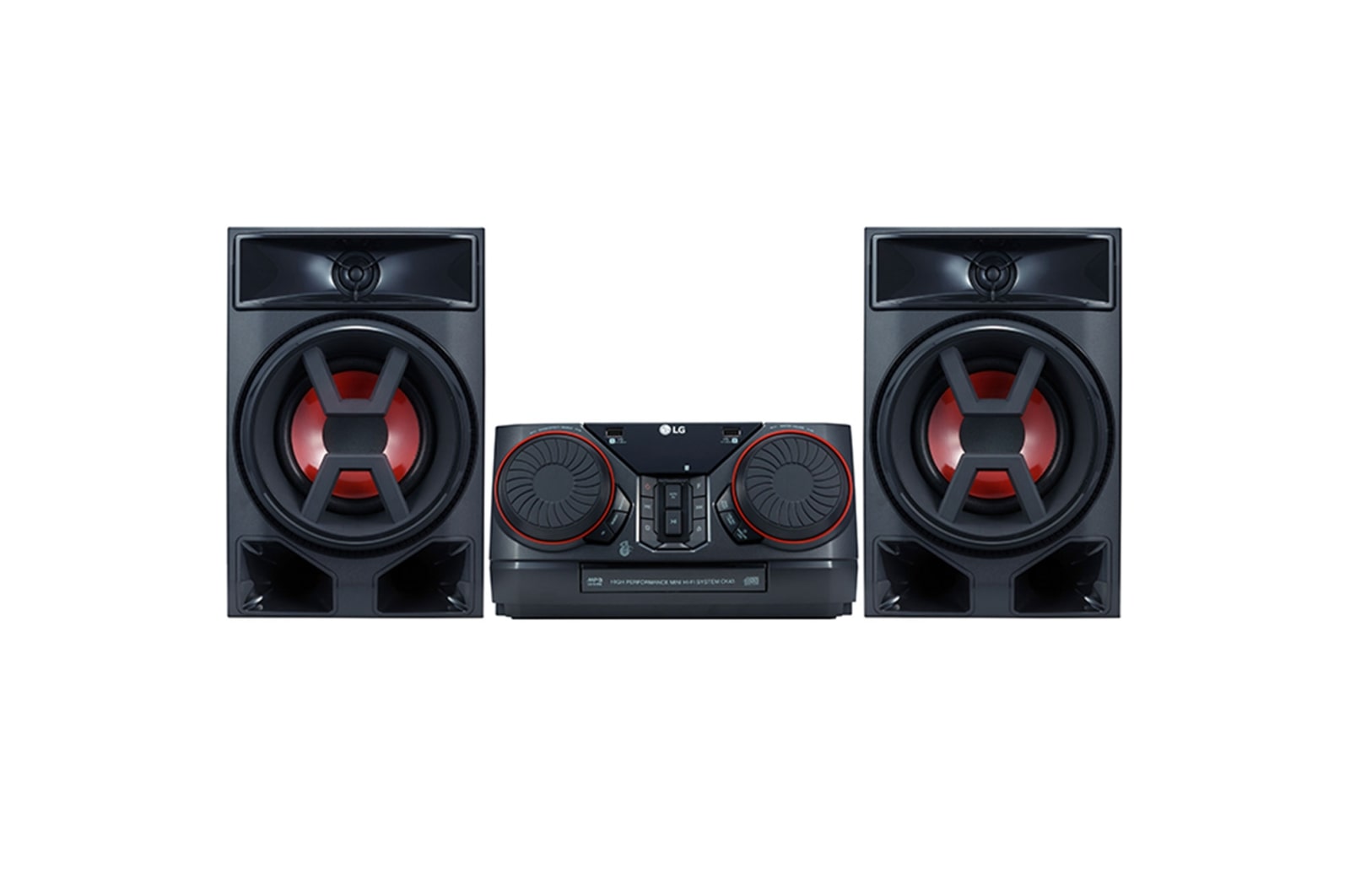 Vista frontal de Mini System LG XBOOM CK43 220W Bluetooth CK43