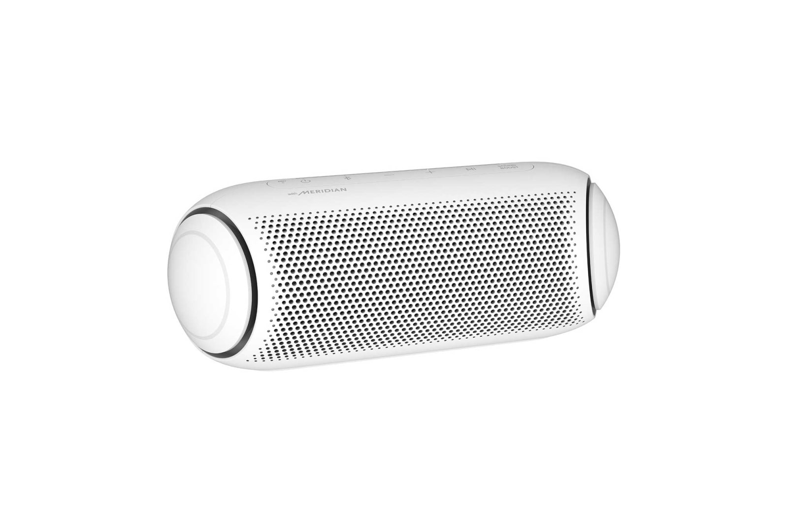 LG Caixa de Som Portátil LG XBOOM Go PL5W Bluetooth Meridian Surround 18h De Bateria IPX5 Branco, PL5W