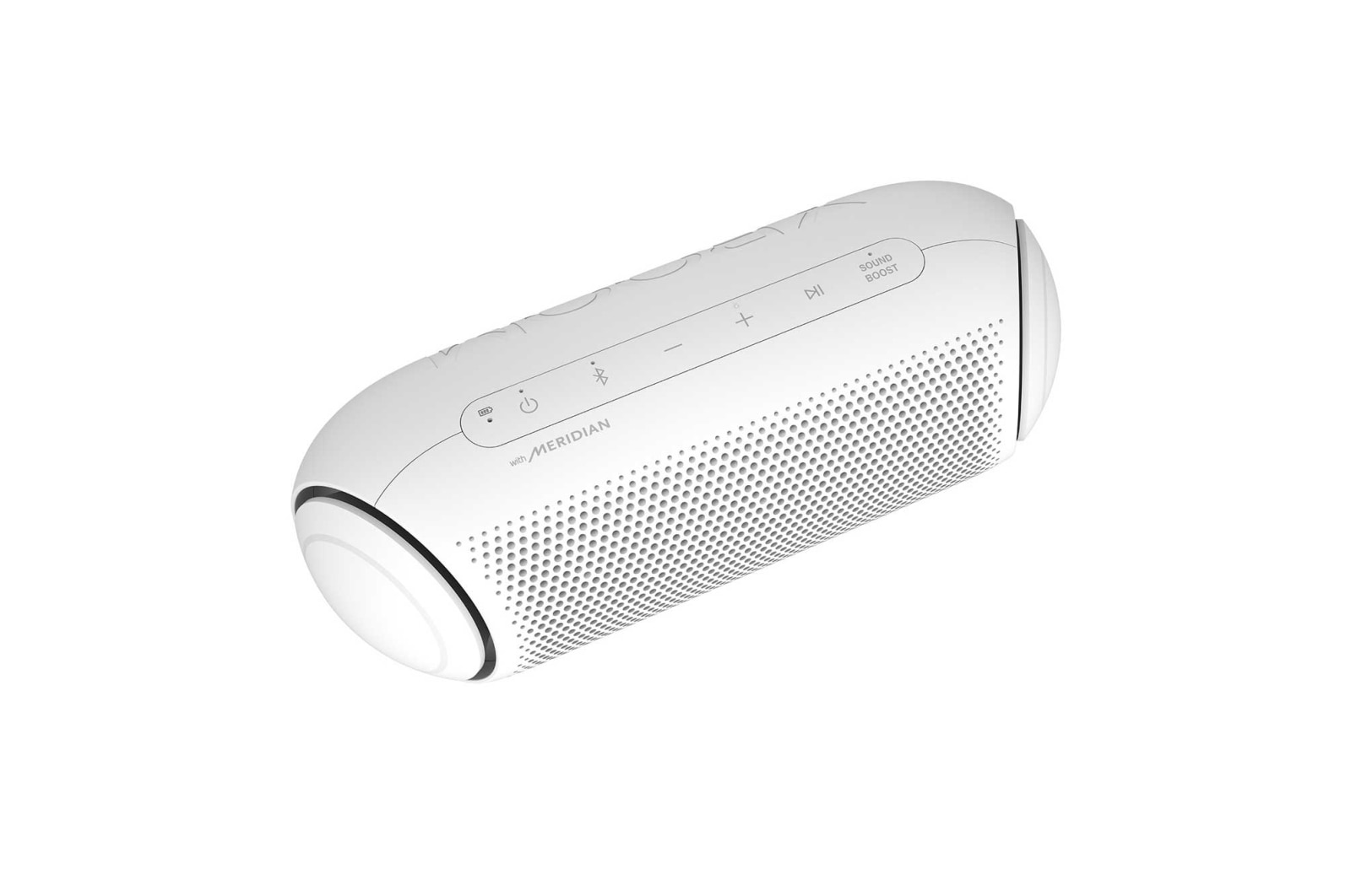 LG Caixa de Som Portátil LG XBOOM Go PL5W Bluetooth Meridian Surround 18h De Bateria IPX5 Branco, PL5W