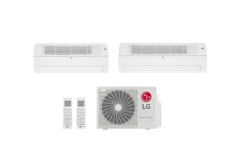 LG Ar condicionado Multi Split Inverter 2 ambientes (1via 9.000BTUS, 18.000BTUs) Quente/Frio WiFi integrado, MIN31V1