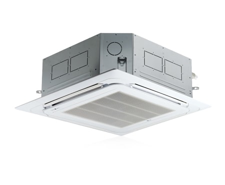 Vista frontal de Ar Comercial Split Cassete Inverter LG AT-Q48GMLE3