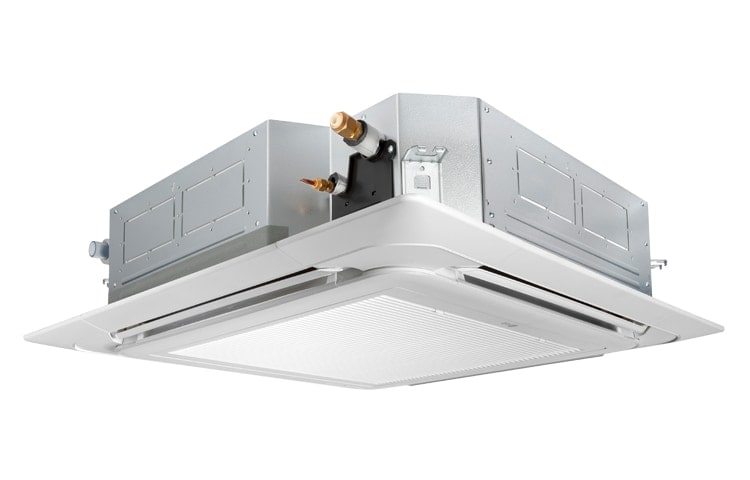 Vista frontal de Quente e Frio Split Cassete Inverter, 25.000 BTU/h, Frio, 220V/1 AT-W24GPLP0