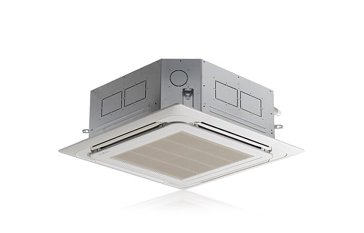 Vista frontal de Split tipo Cassete 4 vias 45000 Btu/h, 220V-monofásico, ciclo quente/frio LT-H482MLE0