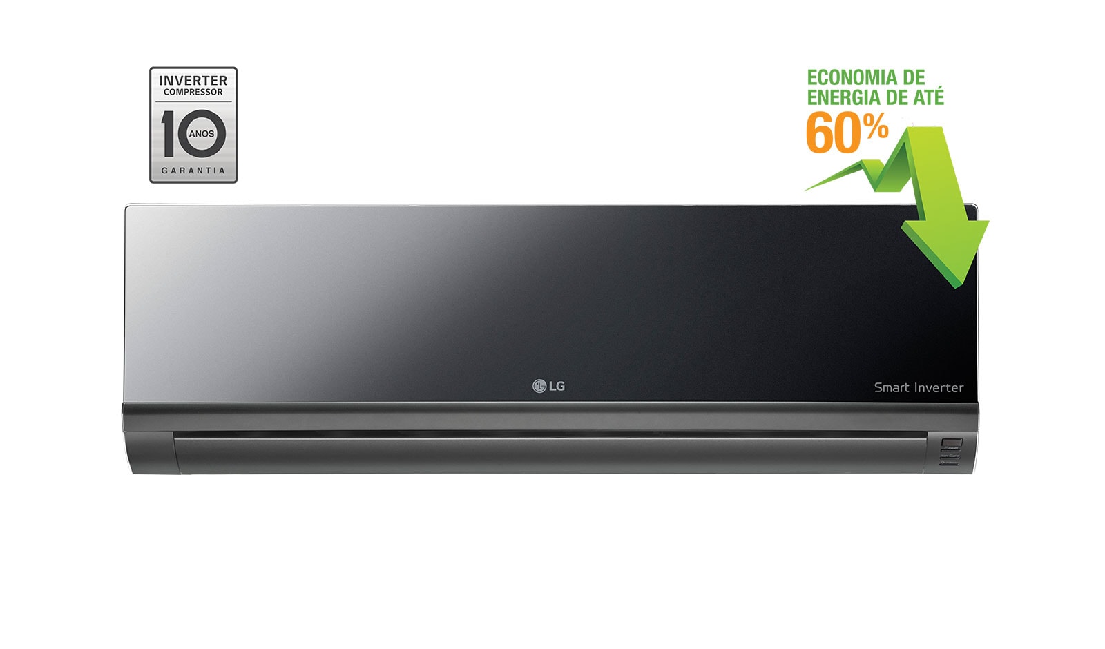 Vista frontal de Ar Condicionado Split LG Smart Inverter Artcool, 22.000 Btu/h Frio AS-Q242CRG2