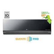 Vista frontal de Ar Condicionado Split LG Smart Inverter Artcool, 9.000 Btu/h Quente/Frio AS-W092BRG2