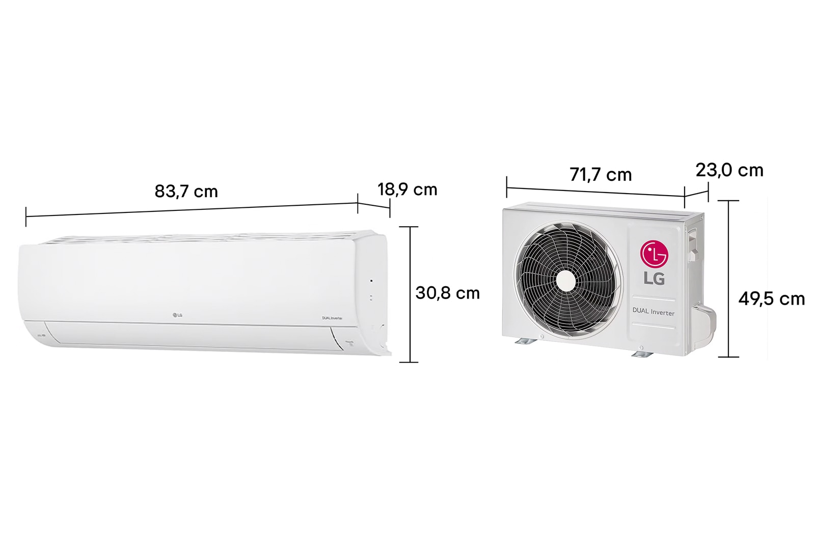 LG Ar-condicionado LG AI Dual Inverter Voice Frio 12.000 BTU Branco 220V, S3-Q12JA31K