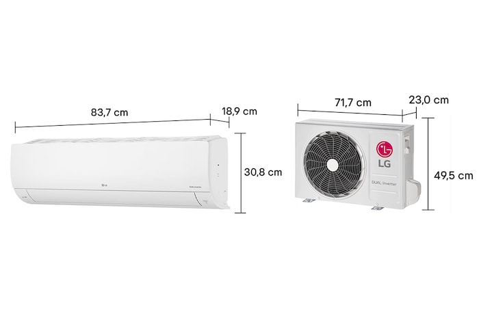 LG Ar-condicionado LG AI Dual Inverter Voice Frio 12.000 BTU Branco 220V, S3-Q12JA31K