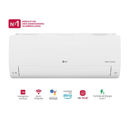 Ar-Condicionado LG Dual Inverter AI Voice 12.000 BTU Frio 220V - S3-Q12JA31L