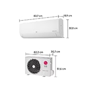 LG Ar-Condicionado LG AI Dual Inverter Compact 12.000 BTU Frio 220V, S3-Q12JAQAL