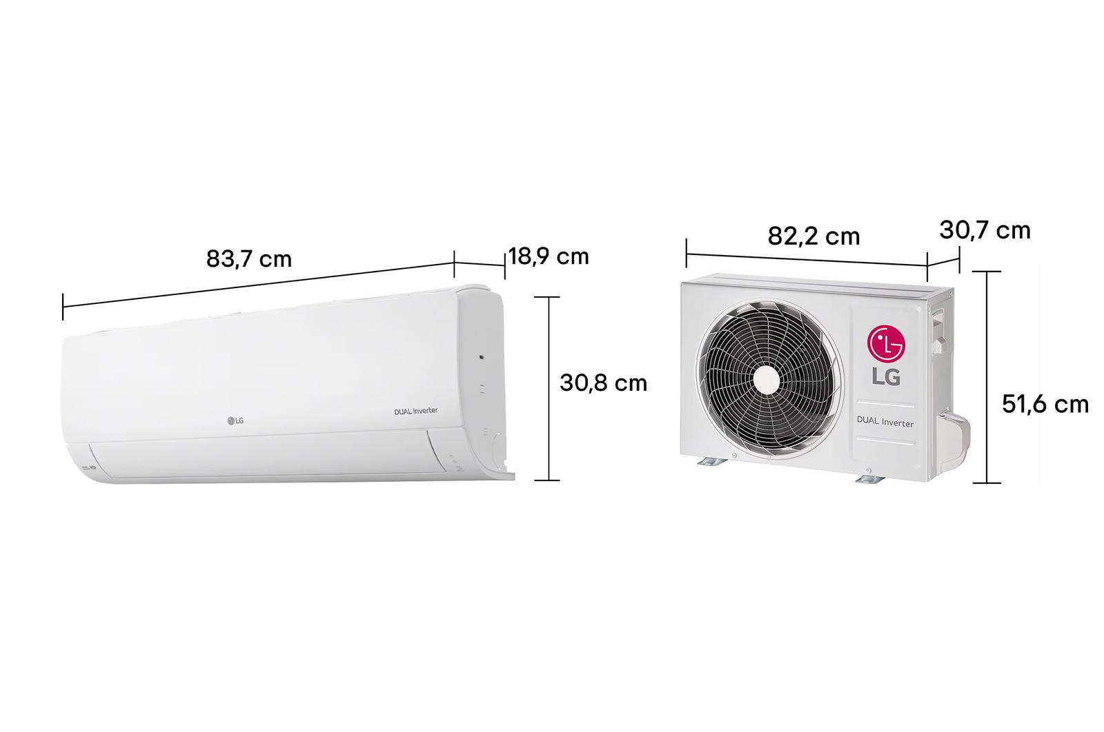 LG Ar-Condicionado LG AI Dual Inverter Compact 12.000 BTU Frio 220V, S3-Q12JAQAL