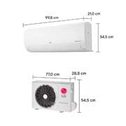 LG Ar-Condicionado LG AI Dual Inverter Voice 24.000 BTU Quente/Frio 220V, S3-Q24K231B