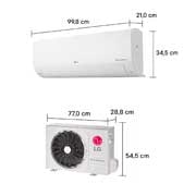 LG Ar-Condicionado LG AI Dual Inverter Voice 18.000 BTU Quente/Frio 220V, S3-W18KL31A