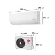 LG Ar-Condicionado LG AI Dual Inverter Voice 24.000 BTU Quente/Frio 220V, S3-W24K233C