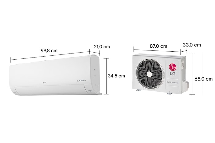 LG Ar-Condicionado LG AI Dual Inverter Voice 24.000 BTU Quente/Frio 220V, S3-W24K233C