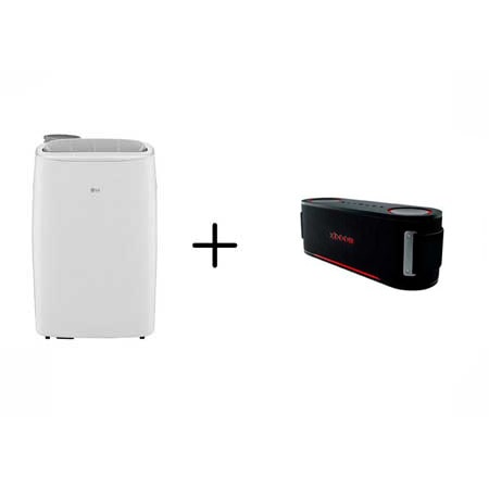 Ar Condicionado Portátil LG DUAL InverterVoice 14.000 Frio 127V  + Caixa de Som Bluetooth LG xboom Bounce by will.i.am - LP1419IV.BOUNCE