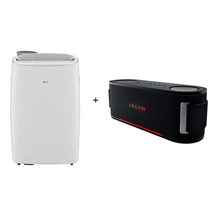 Ar Condicionado Portátil LG DUAL InverterVoice 14.000 Frio 127V + Caixa de Som Bluetooth LG xboom Bounce by will.i.am - LP1419IVS.BOUNCE