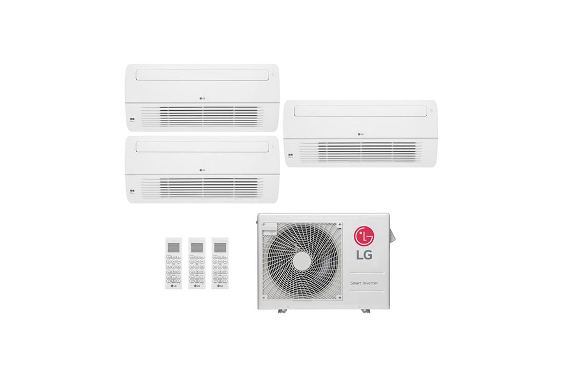 LG Ar condicionado Multi Split Inverter 3 ambientes (1via 9.000BTUS, 2X 12.000BTUs) Quente/Frio WiFi integrado, MULTI3