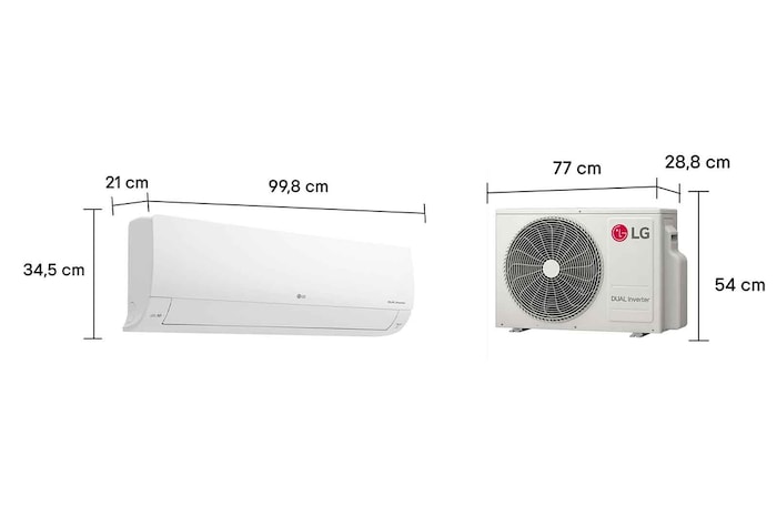 LG Ar-Condicionado LG AI Dual Inverter Compact 18.000 BTU Frio 220V, S3-Q18KLQAL