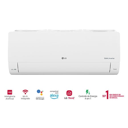 LG Ar-Condicionado AI Dual Inverter Voice 9.000 BTU Frio 220V - S3-Q09AA31C